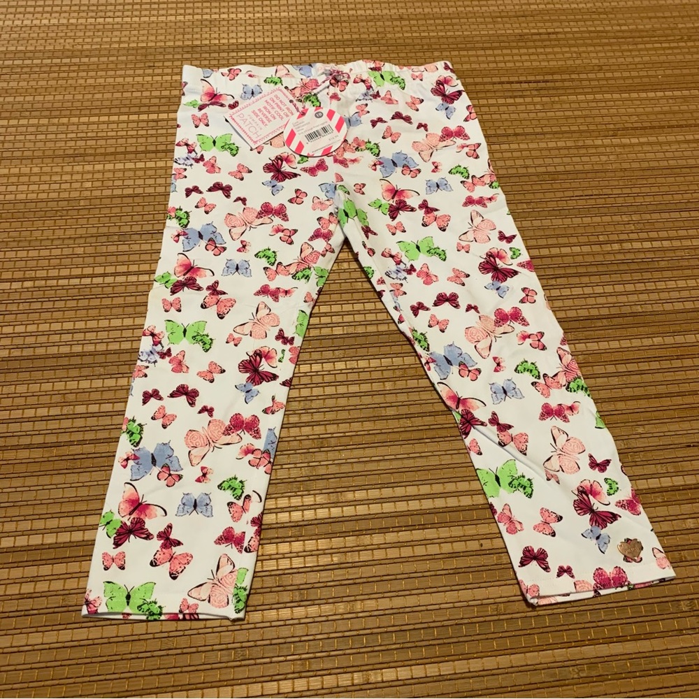 Pumpkin patch butterfly crop leggings size 10
